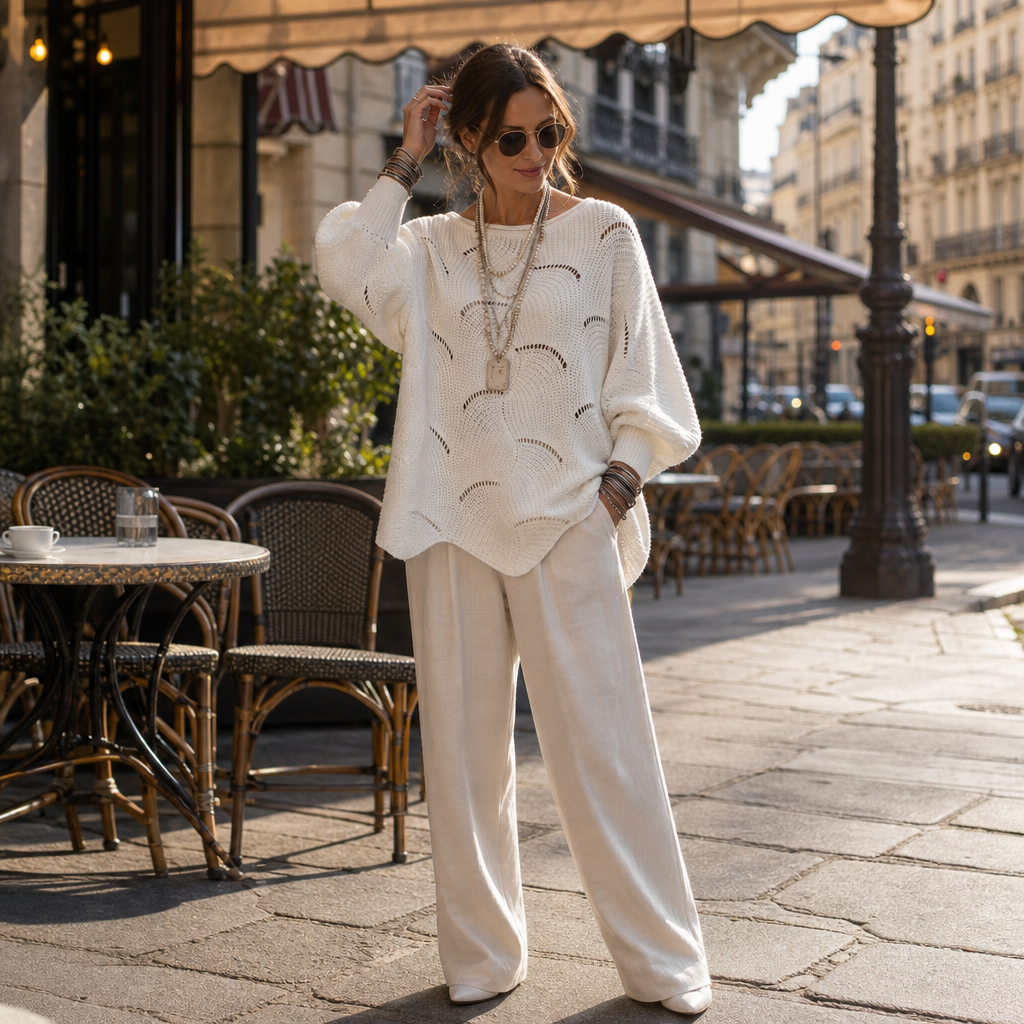 Wearbella – Tröja z Hollow Wave i ärm Batwing