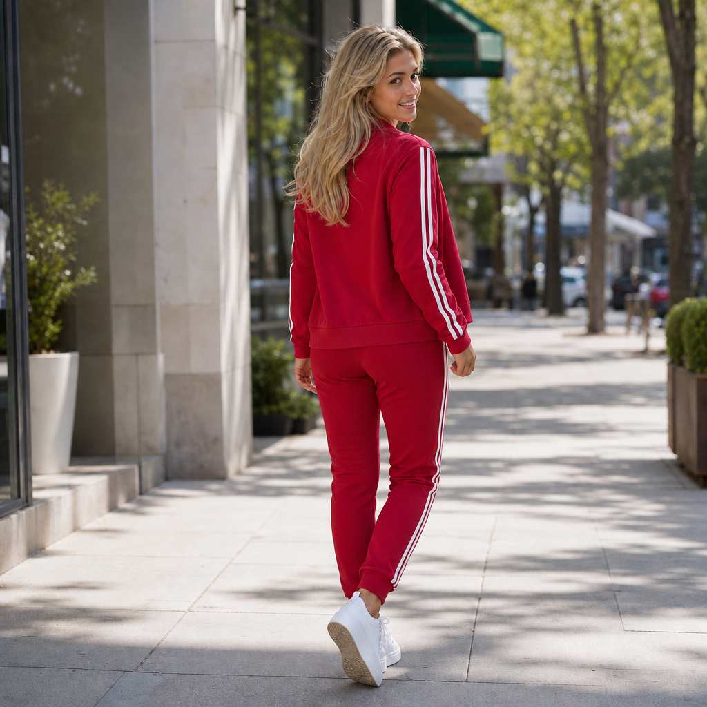 Wearbella – Set 3-częściowy: Kort kurtka, top i byxor dresowe
