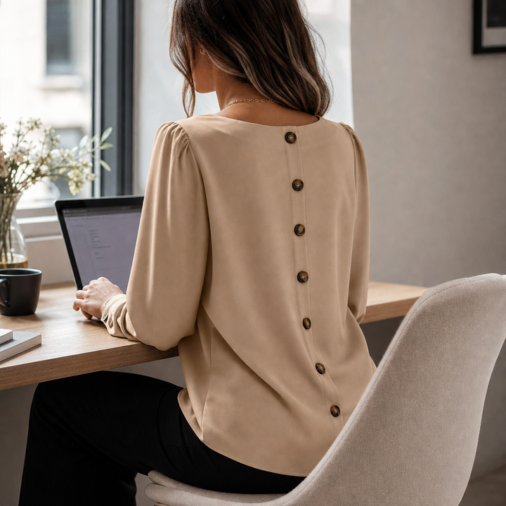 Vellara – Blus Satynowa z Bufiastymi RęKaffemi