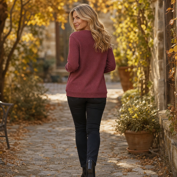 Layerlyn – Dzianinowy top w kratę