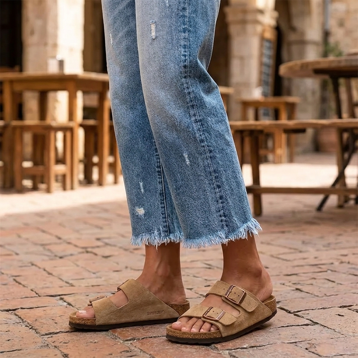 Vivara – Dam jeans retro z frędzlami, korta, proste ben
