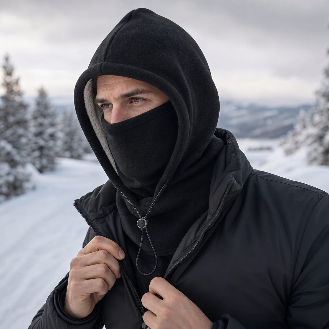 Windora – Balaklava z Fleece, Justerbar, Z Zakryciem Ansikte