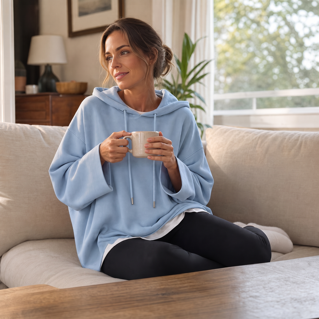 Wearlyn – OverStorlekd Ponczo z Kapturem i Krótkim Ärm