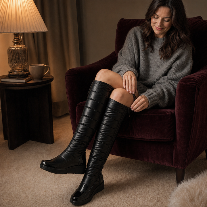 Wearbella – Śniegowce z mjuk finish knähöga