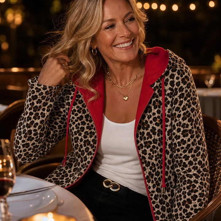 Wearbella – Odwratumny kappa z nadrukiem w leopardmönster