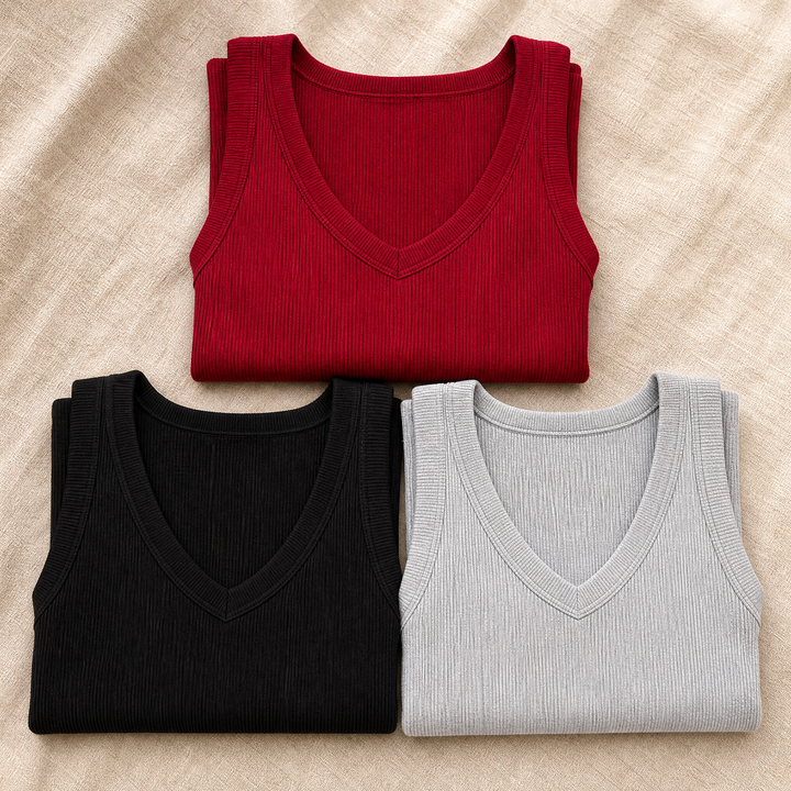 Wearbella – Dam top z urringning w v-ringning