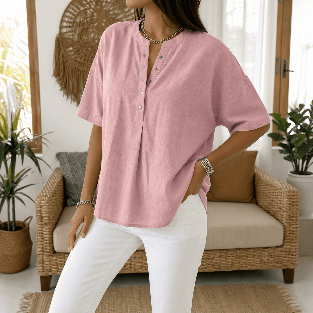 Lunavia Effortless Blus Henley för kvinnor