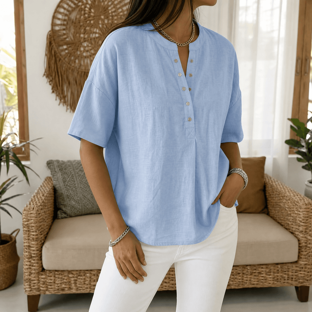 Lunavia Effortless Blus Henley för kvinnor