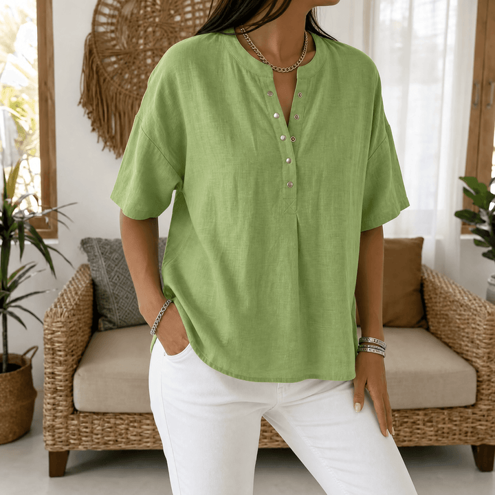 Lunavia Effortless Blus Henley för kvinnor
