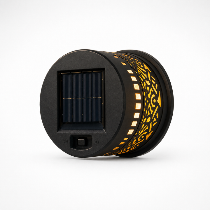Lumara – Solarna Lampa Mandala på Vägg Zewnętrzną för Ogrodu i Płotu