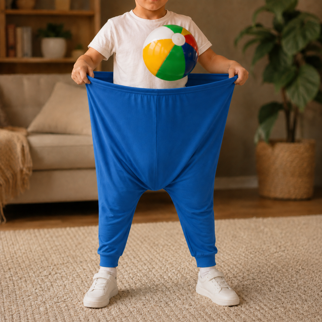 Gigglepants – Byxor för łapania piłek för bärande på rodzinną imprezę