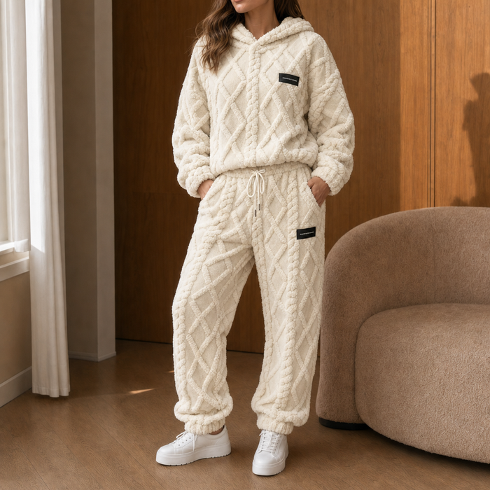 Cloudwarm – Set z Kapturkiem i Spodniami w Utseende Fleece