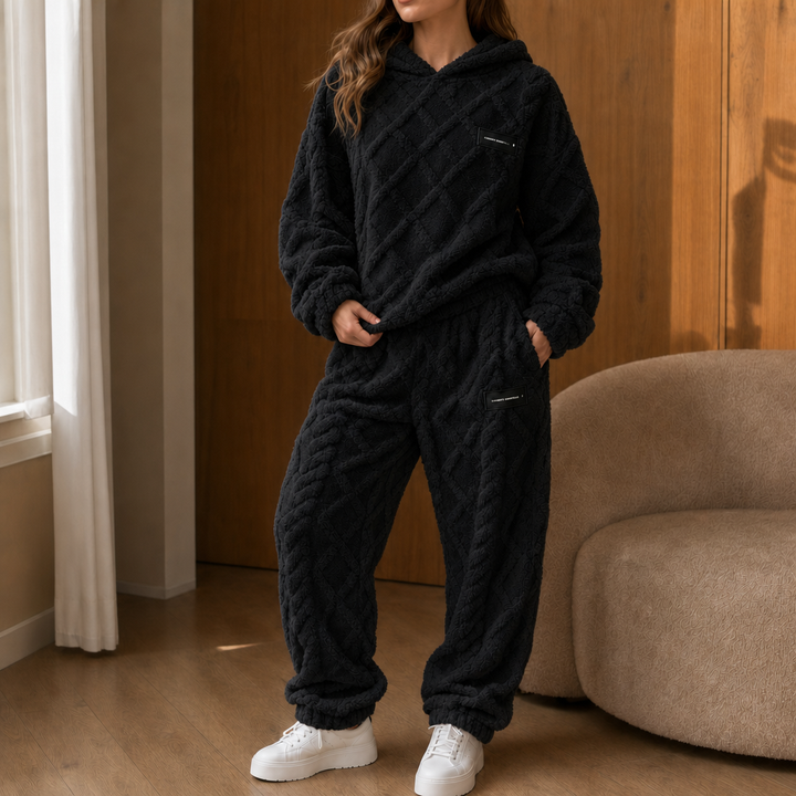 Cloudwarm – Set z Kapturkiem i Spodniami w Utseende Fleece