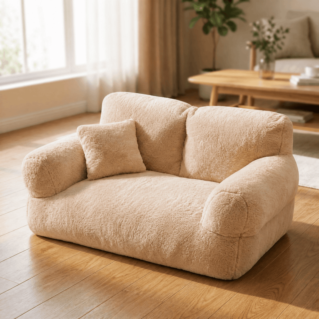 Pawluna – Pluszowa Sofa dla Zwierząt z Praniem w Tvättmaskin