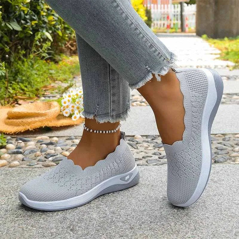 Wavella – Lekkie Skor Slip-On för Gående för kvinnor