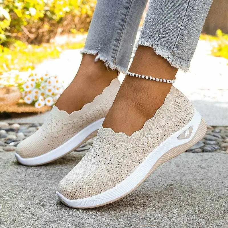 Wavella – Lekkie Skor Slip-On för Gående för kvinnor