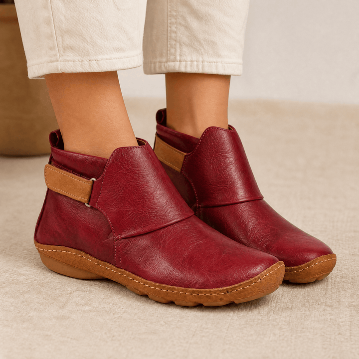 Solena - Dam justerbara boots ankelhöga dla wrażliwych fötter