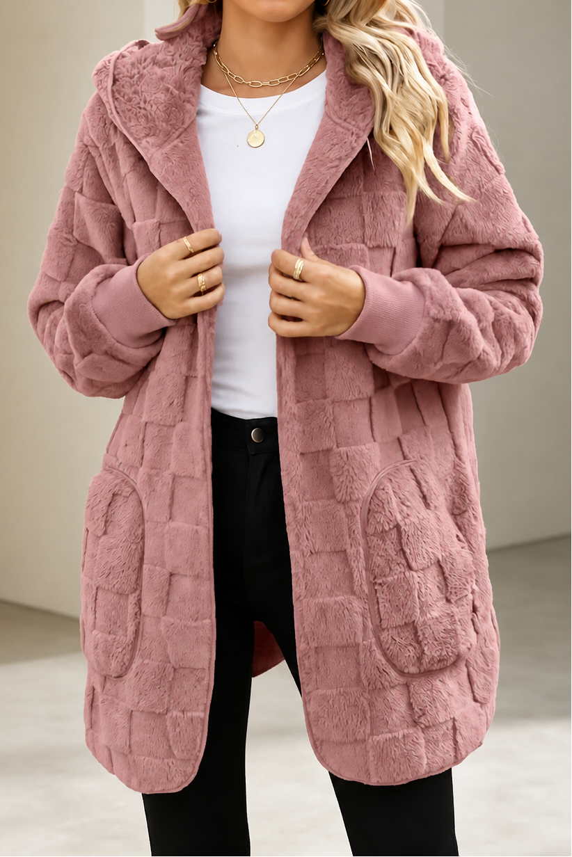 Plushden – Kofta w kratę z miękkiego materialu
