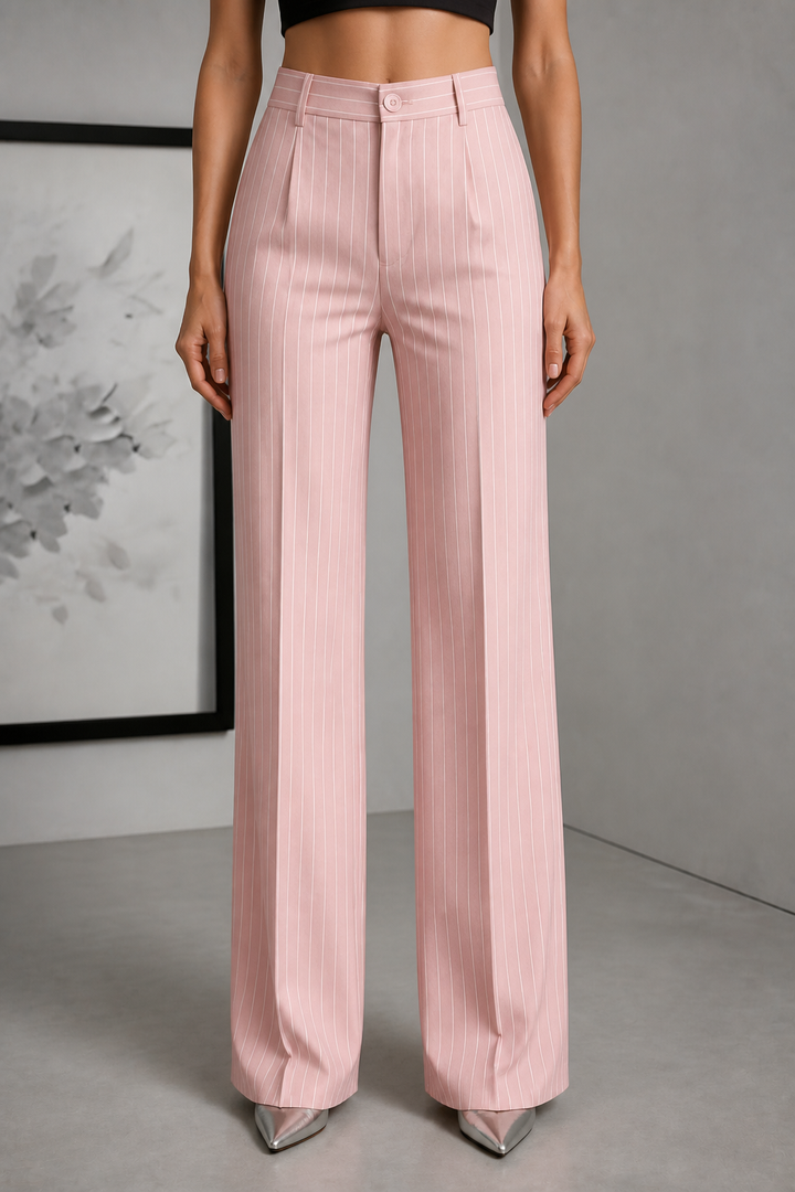 Longline – Byxor w band w stilu high-waist z vida ben