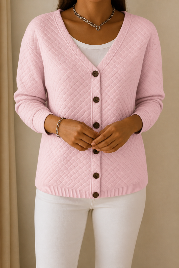 Holdwell – Kofta z diamentowym pikowaniem, otwarty framtill