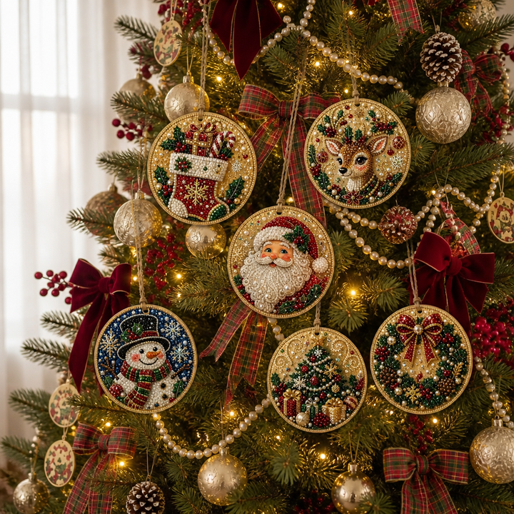 Yulebright – Set ozdób z koralików, 6 sztuk