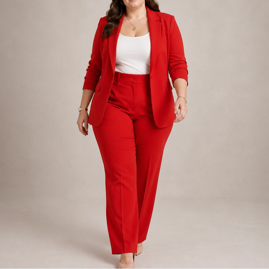 Tailorra – Set żakietu i byxor 3D Jacquard