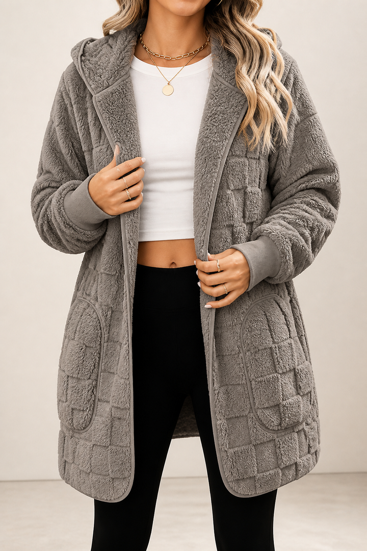 Plushden – Kofta w kratę z miękkiego materialu