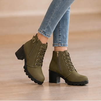 Steadē – Platforma Bred Chunky Obcas Boots ankelhöga