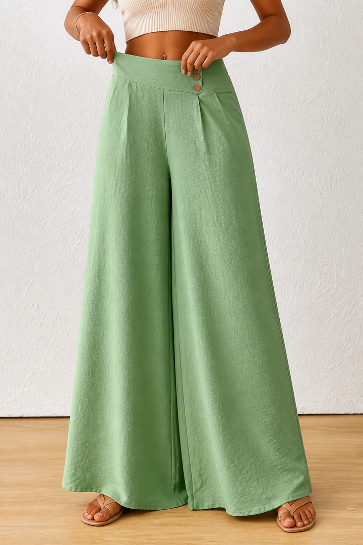 Draperie – Byxor z vida ben i hög midja