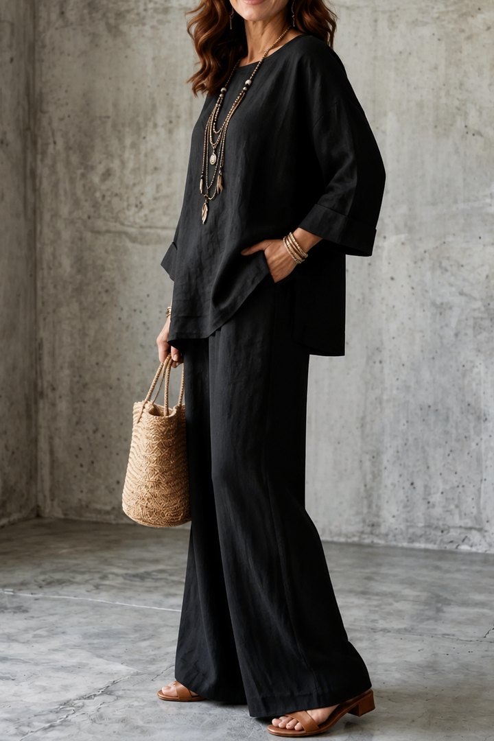 Wearlette – Set Dwuczęściowy z Vida ben w Stilu Lnianym