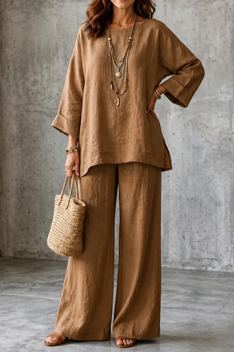 Wearlette – Set Dwuczęściowy z Vida ben w Stilu Lnianym