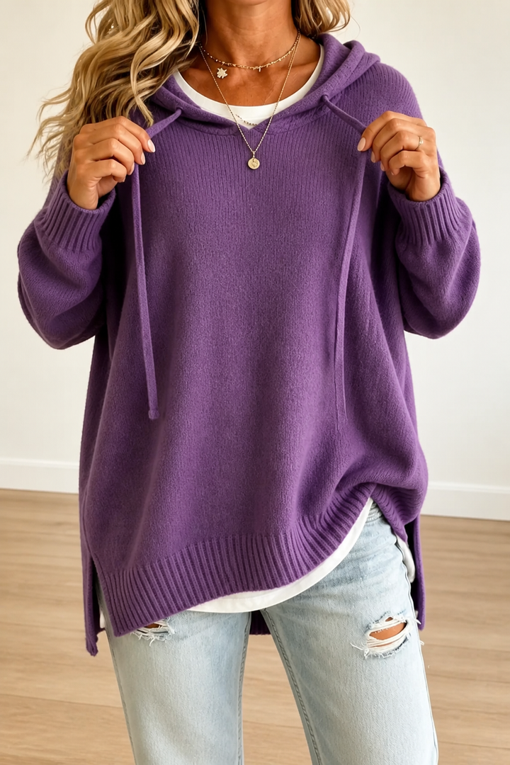Wearbella – OverStorlekd Tröja z Kapturem på Snöre