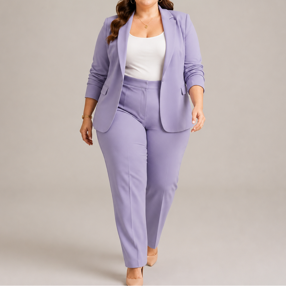 Tailorra – Set żakietu i byxor 3D Jacquard