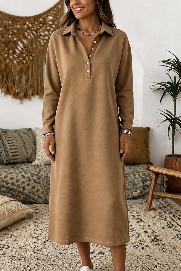 Wearbella – Tröja klänning z ribbowanym splotem i długim ärm
