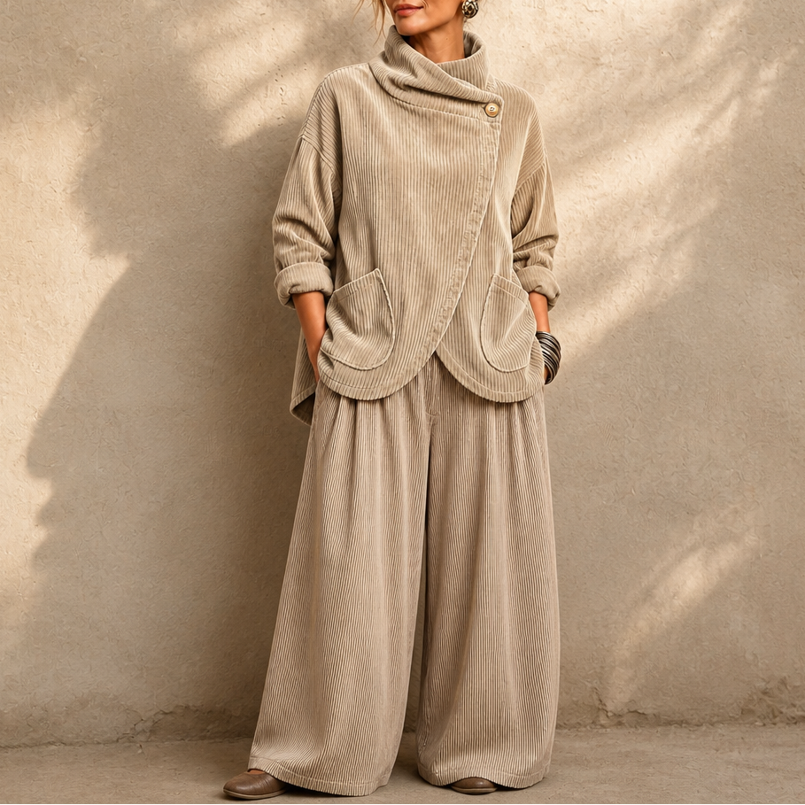 Draperly – Asymetryczny Poncho z Kapturem z Weluru