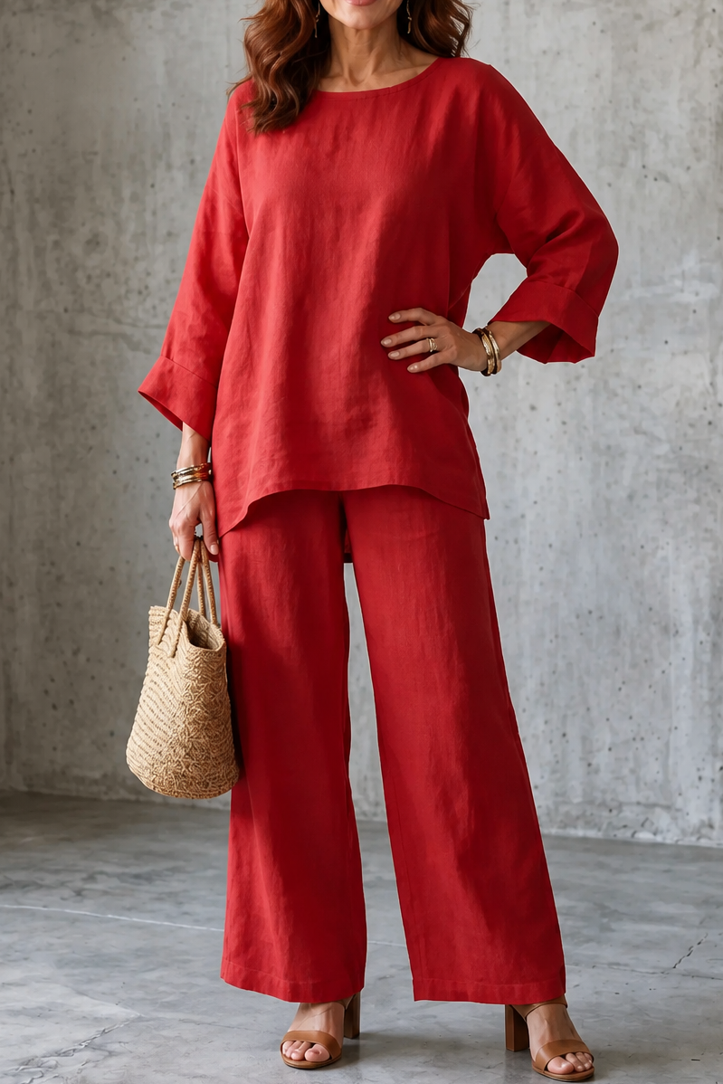 Wearlette – Set Dwuczęściowy z Vida ben w Stilu Lnianym