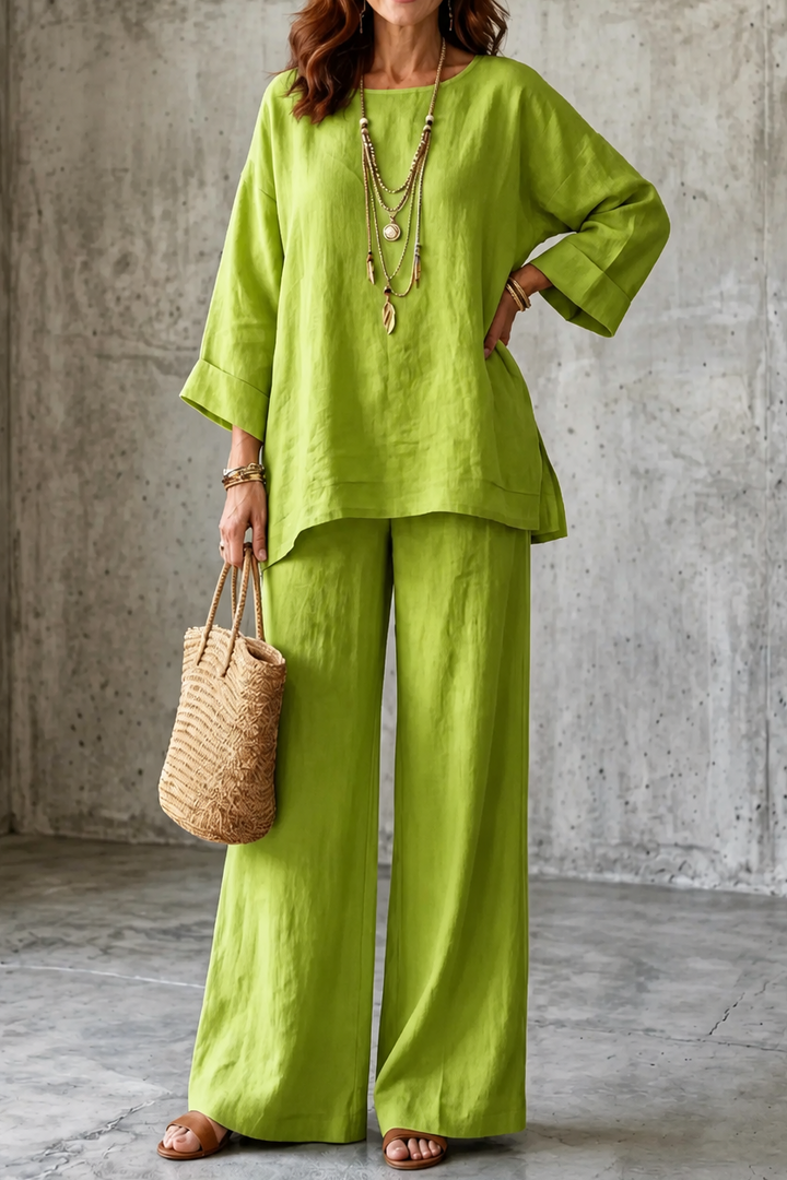 Wearlette – Set Dwuczęściowy z Vida ben w Stilu Lnianym