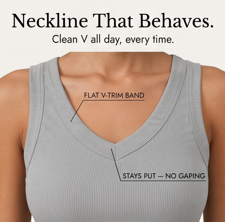 Wearbella – Dam top z urringning w v-ringning
